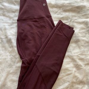 lululemon size 4 mesh leggings